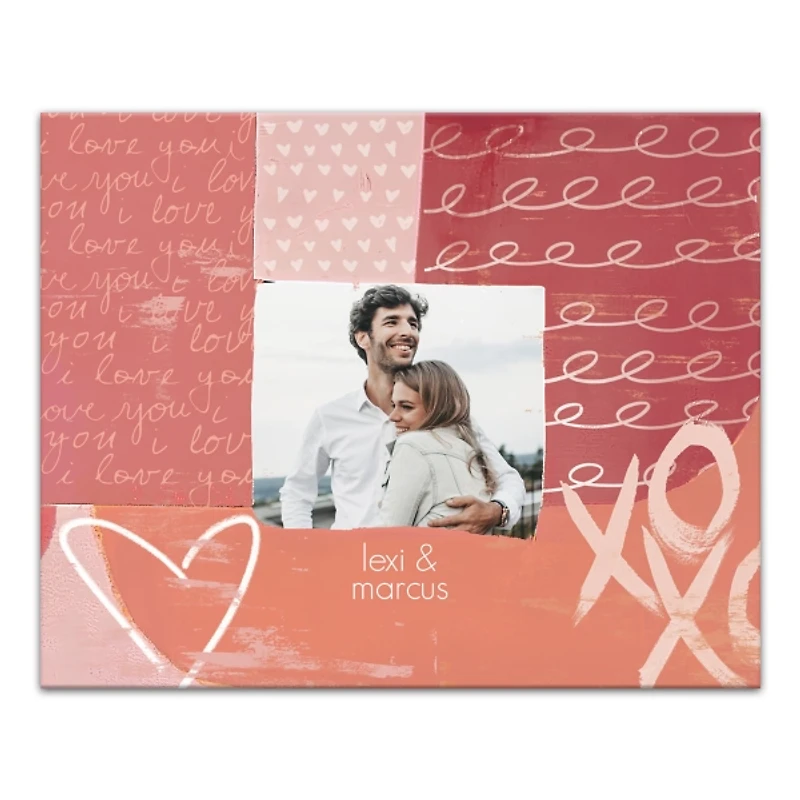 Personalized XOXO Canvas Art Print