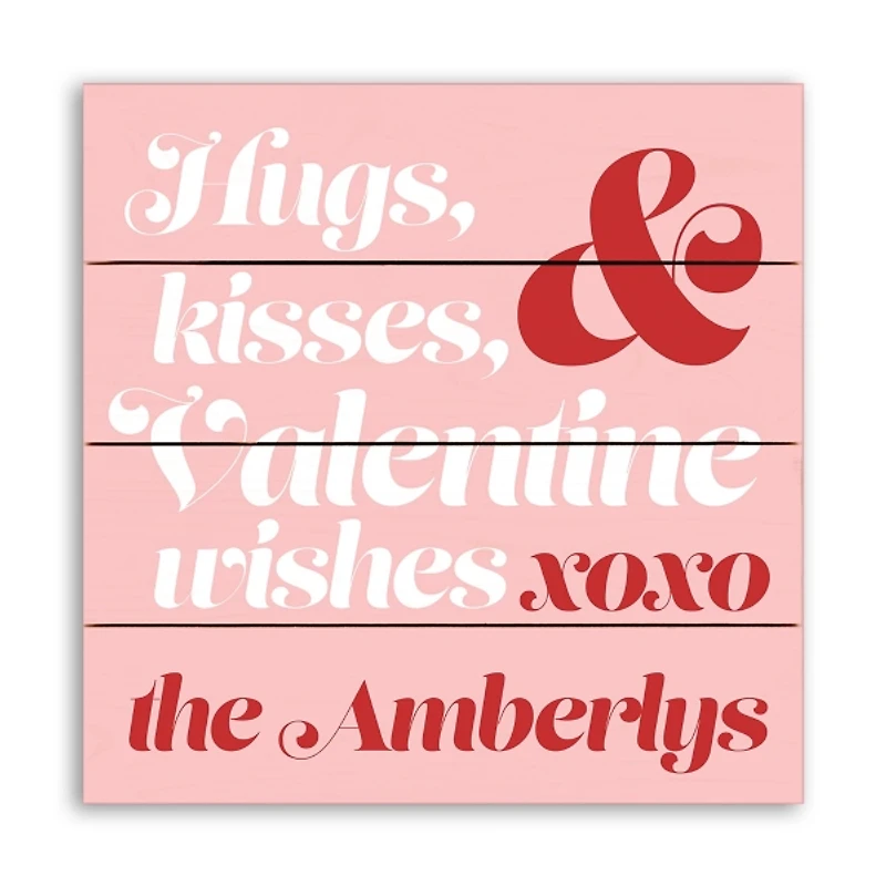 Personalized Valentine Wishes Wall Plaque