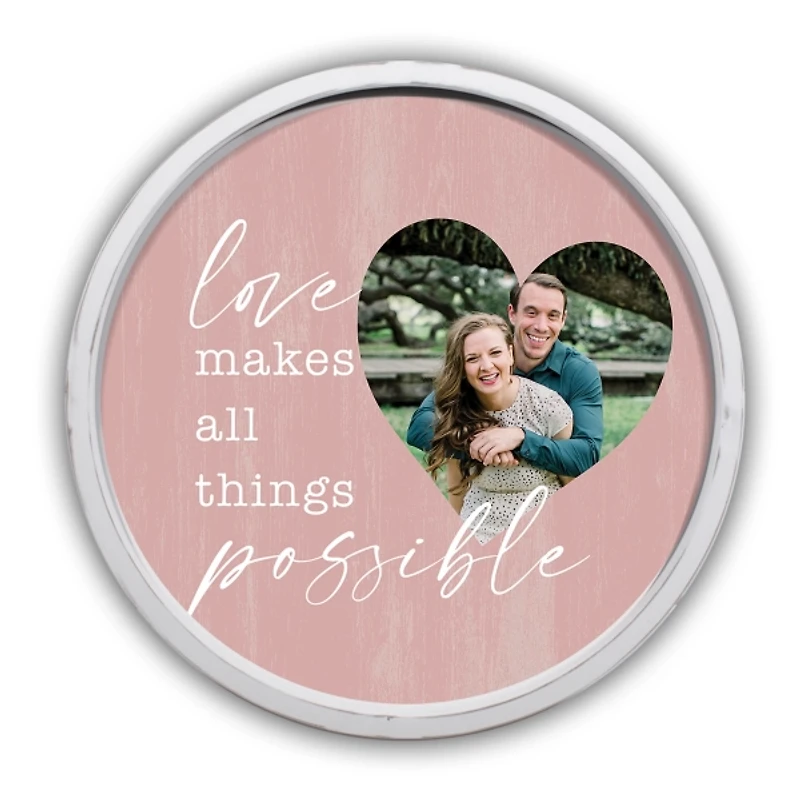 Personalized Love Makes All Possible Wall Plaque
