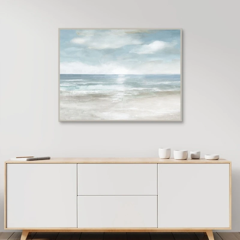 Serene Seas Framed Canvas Art Print