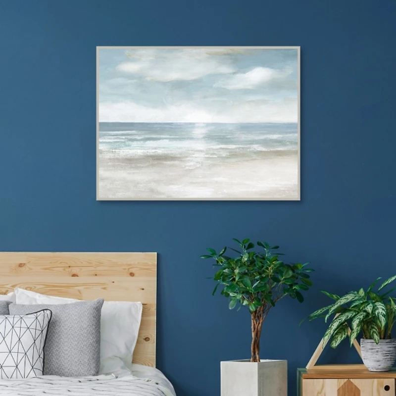 Serene Seas Framed Canvas Art Print