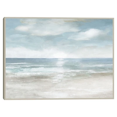 Serene Seas Framed Canvas Art Print