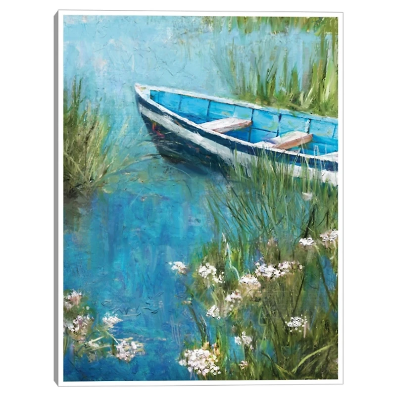 Marshland Row Framed Canvas Art Print