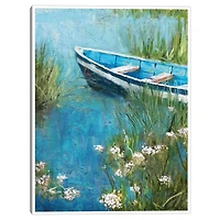 Marshland Row Framed Canvas Art Print