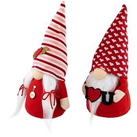 I Heart U Plush Gnome Figuines, Set of 2