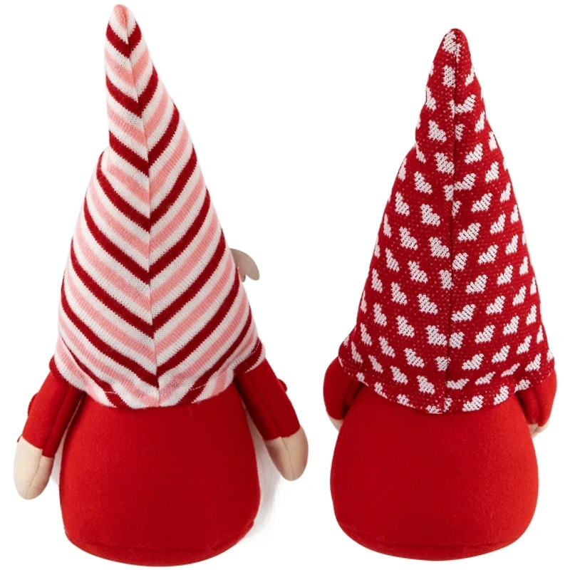 I Heart U Plush Gnome Figuines, Set of 2