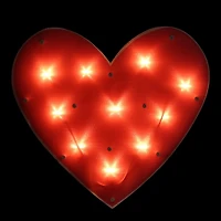 Red LED Heart Window Decoration