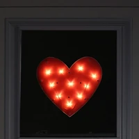 Red LED Heart Window Decoration