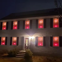 Red LED Heart Window Decoration