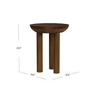 Walnut Mango Wood Side Table