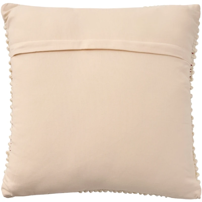 Red French Knot Heart Pillow