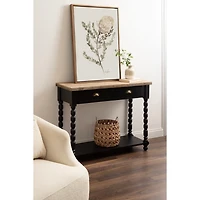 Black Two-Tone Rutledge Console Table