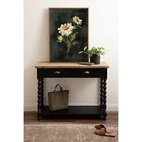 Black Two-Tone Rutledge Console Table