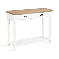 White Two-Tone Rutledge Console Table