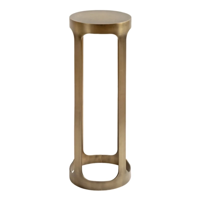 Antique Brass Iron Dahl Cocktail Table