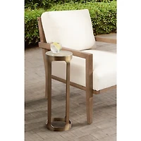 Antique Brass Iron Dahl Cocktail Table