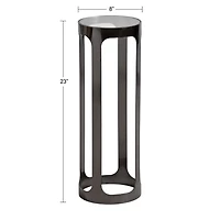 Gray Iron & Glass Dahl Cocktail Table