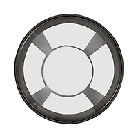 Gray Iron & Glass Dahl Cocktail Table