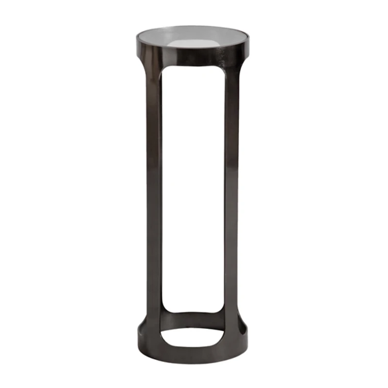 Gray Iron & Glass Dahl Cocktail Table