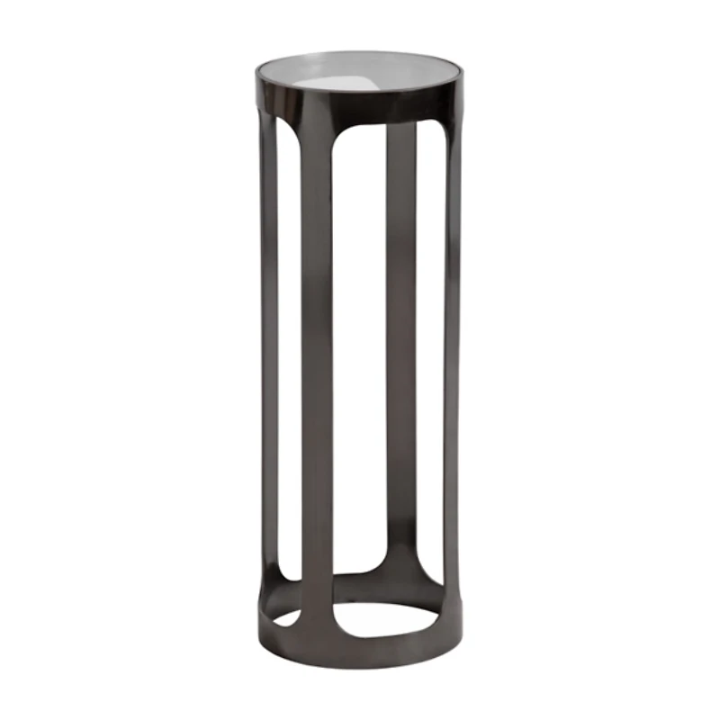 Gray Iron & Glass Dahl Cocktail Table