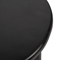 Black Wood Round Seebeck Accent Table