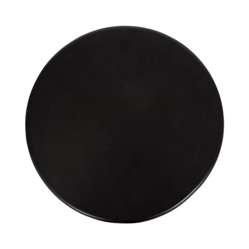 Black Wood Round Seebeck Accent Table
