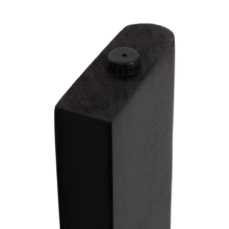 Black Wood Round Seebeck Accent Table