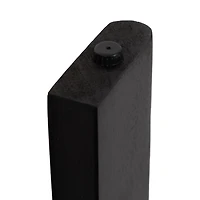 Black Wood Round Seebeck Accent Table