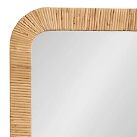 Rachel Natural Rattan Full Length Wall Mirror