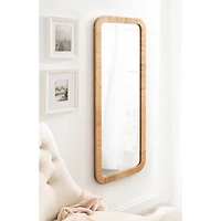 Rachel Natural Rattan Full Length Wall Mirror