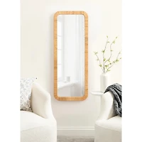 Rachel Natural Rattan Full Length Wall Mirror