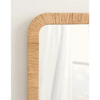 Rachel Natural Rattan Full Length Wall Mirror