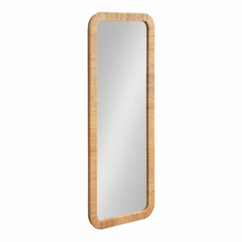 Rachel Natural Rattan Full Length Wall Mirror