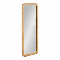Rachel Natural Rattan Full Length Wall Mirror