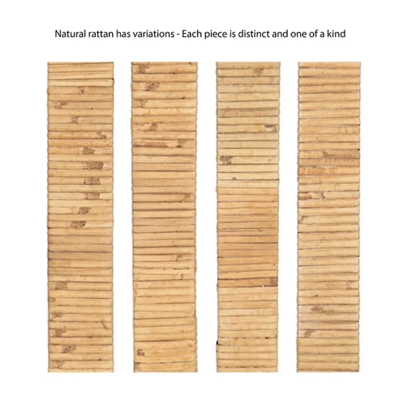 Rachel Natural Rattan Scalloped Wall Mirror