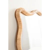 Rachel Natural Rattan Scalloped Wall Mirror