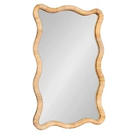 Rachel Natural Rattan Scalloped Wall Mirror
