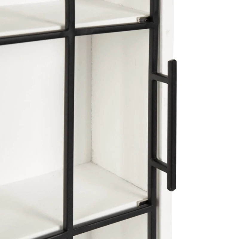 White Arched Wall Cabinet