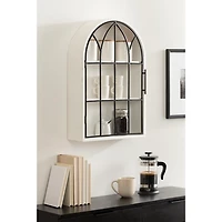White Arched Wall Cabinet