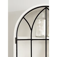 White Arched Wall Cabinet