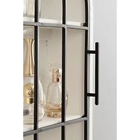 White Arched Wall Cabinet