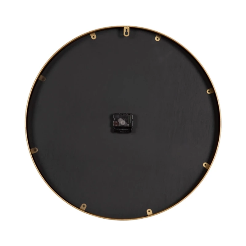 Black and Gold Wood Pronte Wall Clock