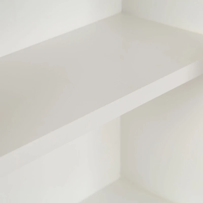 Natural and White Arch Arcott Wall Cabinet