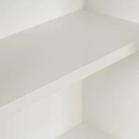 Natural and White Arch Arcott Wall Cabinet