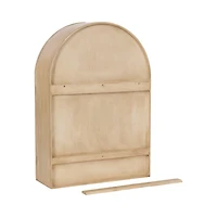 Natural and White Arch Arcott Wall Cabinet