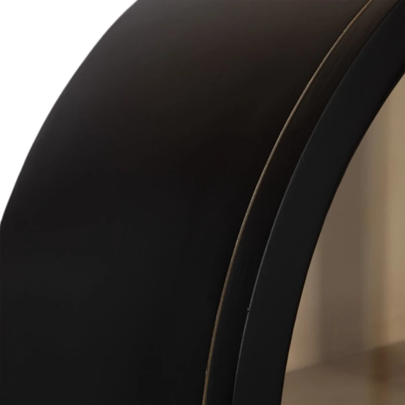 Black and Natural Arch Arcott Wall Cabinet