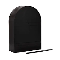 Black and Natural Arch Arcott Wall Cabinet