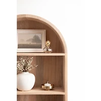 Natural 3-Tier Arch Arcott Wall Shelf