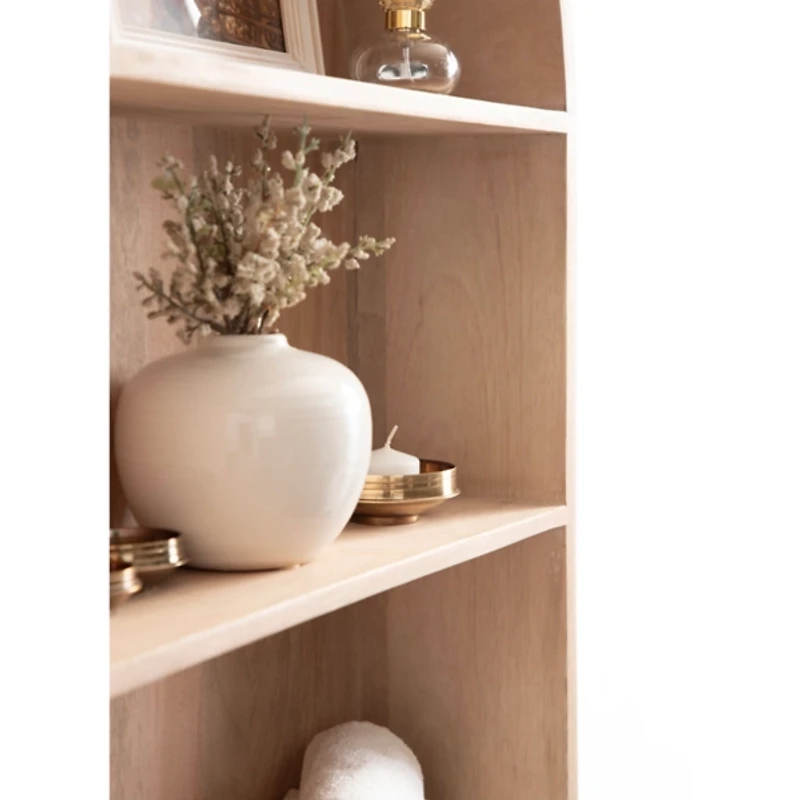 Natural 3-Tier Arch Arcott Wall Shelf