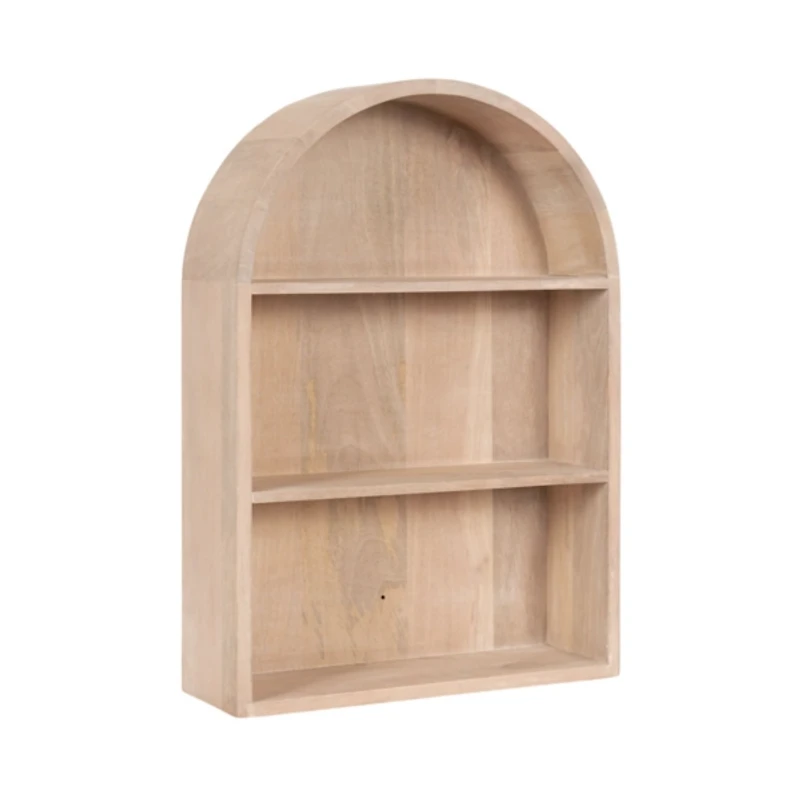 Natural 3-Tier Arch Arcott Wall Shelf